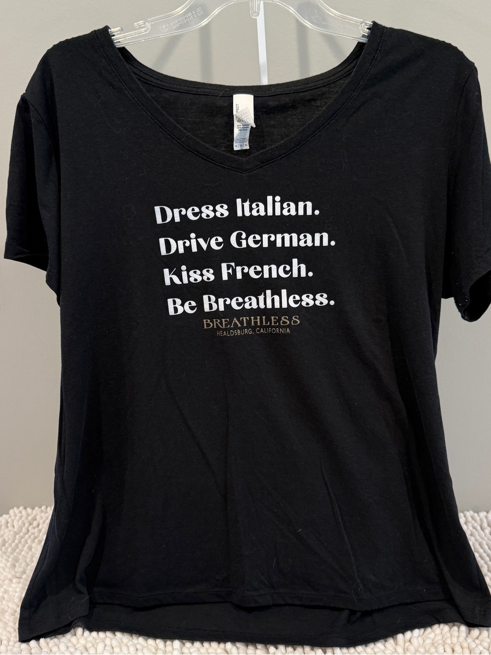 Breathless Winery Healdsburg CA Graphic Tee XL